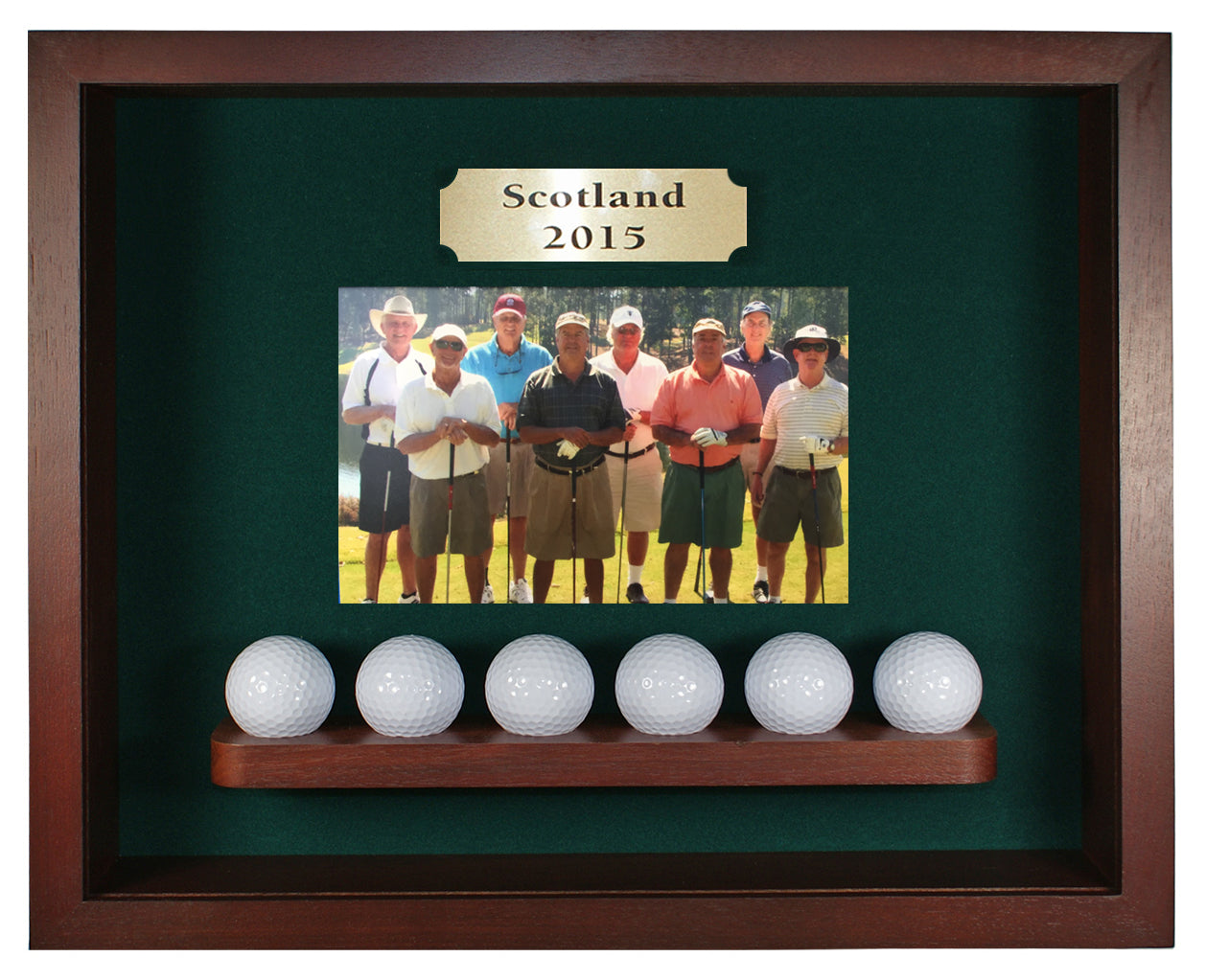 6 Ball Shadow Box Display by Eureka Golf