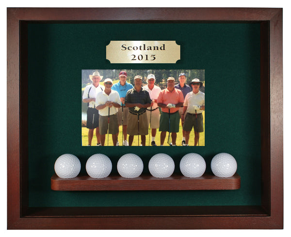 Eureka Golf: 6 Ball Shadow Box Display