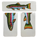 Sunfish: Embroidered Scorecard and Yardage Book Holder - Rainbow Trout