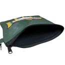 Sunfish: Hand Embroidered Genuine Leather Valuables Pouch - Rainbow Trout