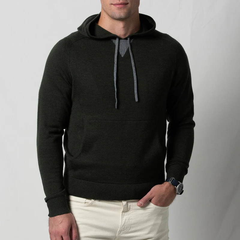 B.Draddy: Men's Hoodie Sweater - Finn Merino