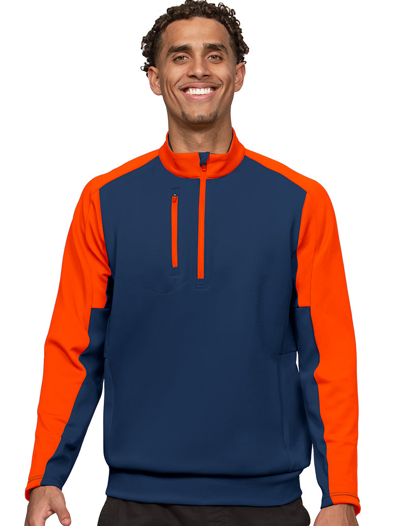 Antigua: Men's Essentials Pullover - Team Navy/Mango 104646