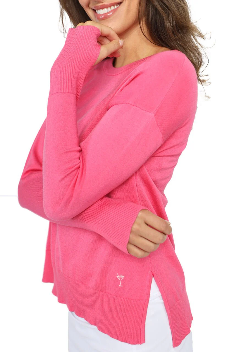 Golftini: Women's Crew Neck Sweater - Relaxed Fit