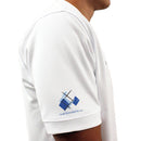 Golf Knickers: Mens Argyle Utopia Golf Shirt - UUU: Light Blue/Royal/White Clothing