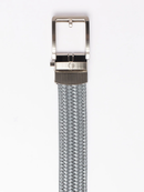 Nexbelt: Men's Braided Leather Golf Ratchet Belt - Grey 1.38" [35MM]