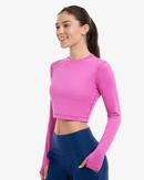 BloqUV: Women's UPF 50 Everyday Crop Top (4015) - Bubble Gum Clothing