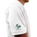 Golf Knickers: Mens Argyle Utopia Golf Shirt - UU: Dark Green/White Clothing