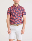 SAXX: Men's DropTemp UPF All Day Cooling Performance Polo - Fab Fresh Balls-Multi