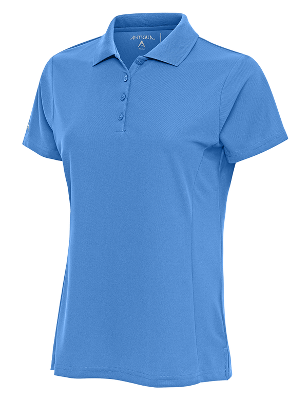 Antigua: Women's Essentials Short Sleeve Polo -Columbia Blue Legacy 104275