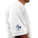 Golf Knickers: Mens Argyle Utopia Golf Shirt - R: Royal/White Clothing