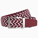 Nexbelt: Men's Braided Ratchet Golf Belt - Maroon 1.38" [35mm]