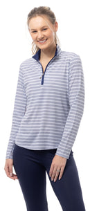 SanSoleil: Ladies UPF 50 SolCool Long Sleeve Zip Mock - 900463