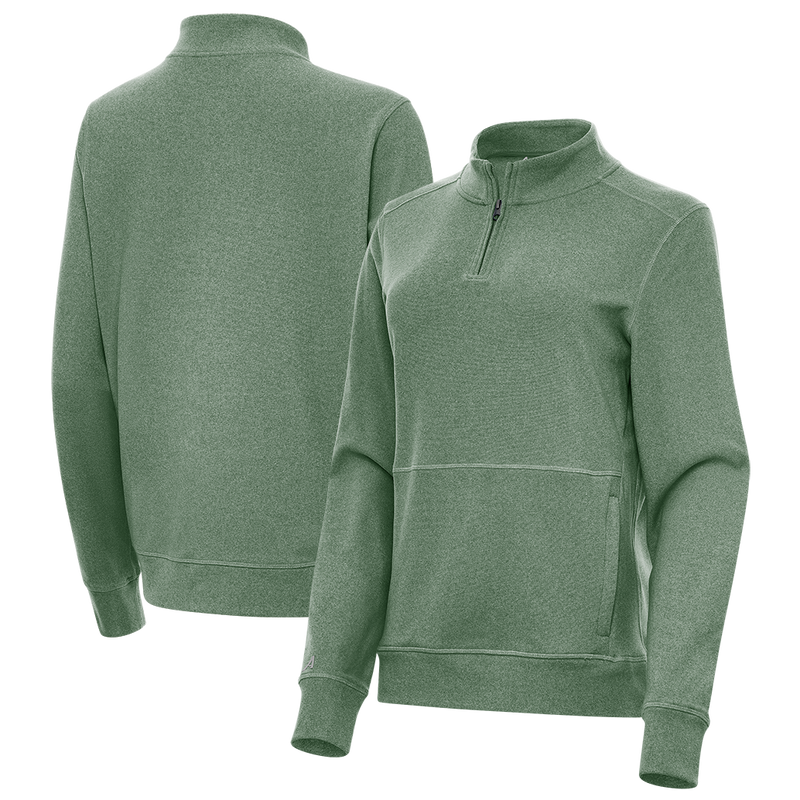 Antigua: Women's Essentials 1/4 Zip Fleece Pullover - Crush 105377