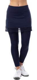 SanSoleil: Ladies UPF 50 SolCool Ankle Legging with Skort - 900224