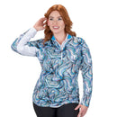 Nancy Lopez Golf: Womens 1/4 Zip Plus Pullover - Flow Blast