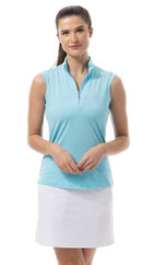 SanSoleil: Ladies UPF 50 Sunglow Sleeveless Mock - 900439 Clothing