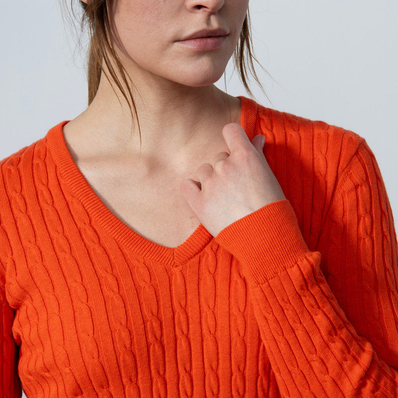 Daily Sports: Women's Madelene V-Neck Pullover - Orange