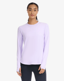 BloqUV: Women's UPF 50 Relaxed Scalloped Top (2015) - Lavender Clothing