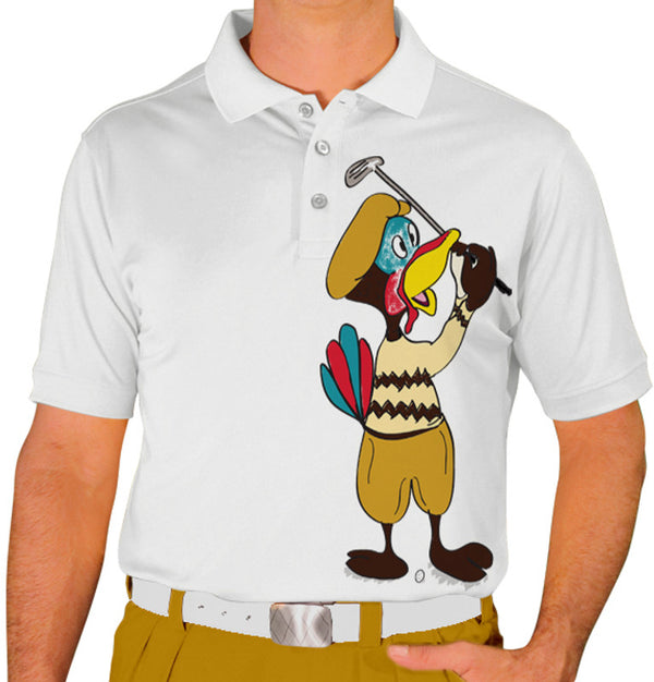 Golf Knickers: Mens Thanksgiving Golf Shirt - Turkey Club