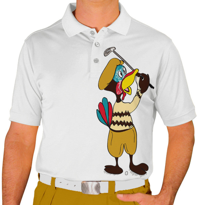 Golf Knickers: Mens Thanksgiving Golf Shirt - Turkey Club
