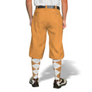 Golf Knickers: Mens 'Par 3' Microfiber Golf Knickers - Gold