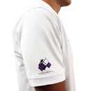 Golf Knickers: Mens Argyle Utopia Golf Shirt - OOOO: Black/Purple/White Clothing