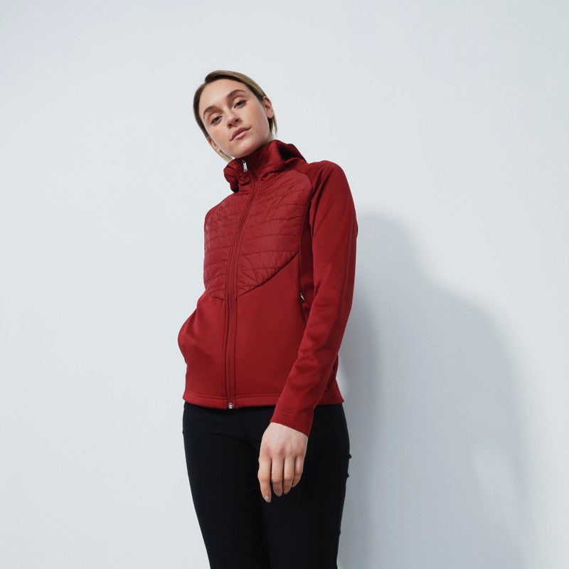 Daily Sports: Women's Allos Hybrid Jacket - Umbria Red