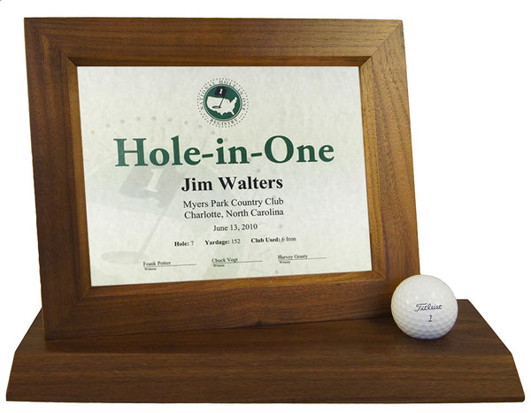 Eureka Golf: Hole-In-One Desktop Certificate Display