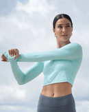 BloqUV: Women's UPF 50 Everyday Crop Top (4015) - Mint Clothing