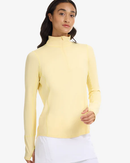 BloqUV: Women's UPF 50 Relaxed Mock Zip Top (3002) - Lemon Yellow