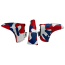 Sunfish: Appliqué Blade Putter Covers - Red White and Blue Camo