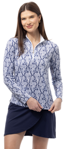 SanSoleil: Ladies UPF 50 SolCool Long Sleeve Zip Mock - 900463