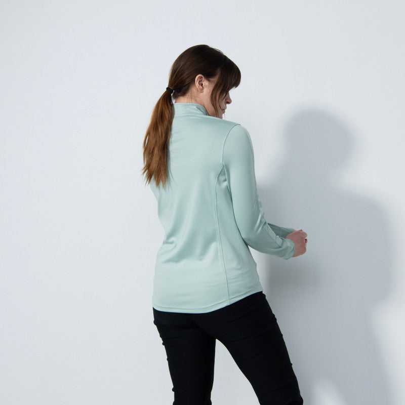 Daily Sports: Women's Anna Long Sleeve Half Neck Top - Foam Green