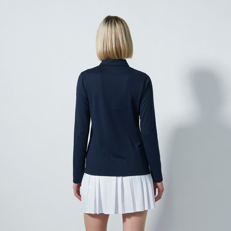 Daily Sports: Women's Peoria Long Sleeve Polo Shirt - Dark Navy