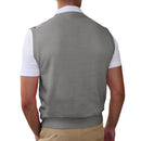 Golf Knickers: Men's Argyle Sweater Vest - Taupe/Purple/Royal Clothing