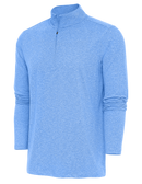 Antigua: Men's Essentials 1/4 Zip Pullover - Columbia Blue Heather Hunk 104958 Clothing