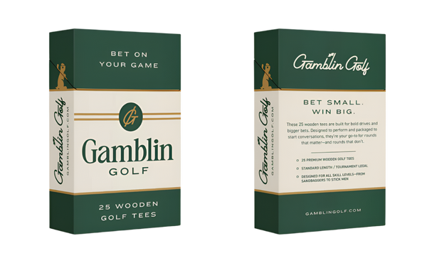 Gamblin Golf Premium Wooden Tees – 25 Pack