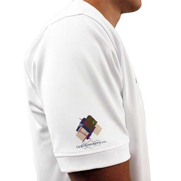 Golf Knickers: Mens Argyle Utopia Golf Shirt - K: Navy/Khaki/Olive