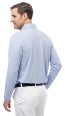 SanSoleil: Men's UPF 50 SolMelanage Ice Mini Stripe Polo - 900841MM