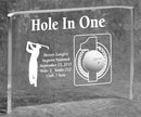Eureka Golf: Hole-In-One Golfer 7x10 Acrylic Crescent Award