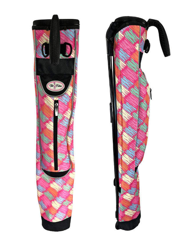 Taboo Fashions: Ladies Monaco Premium Companion Golf Bag with Stand - Posh Pink