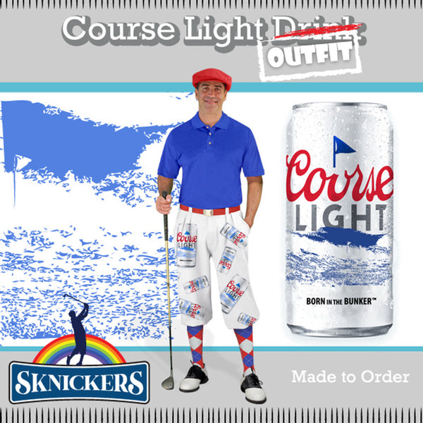 Golf Knickers: Mens Sknickers Knickers Outfit - Course Light Beverage
