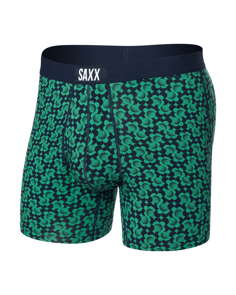 SAXX: Men's 5" Ultra Soft Boxer Brief Fly - Fab Fresh Balls/Maritime