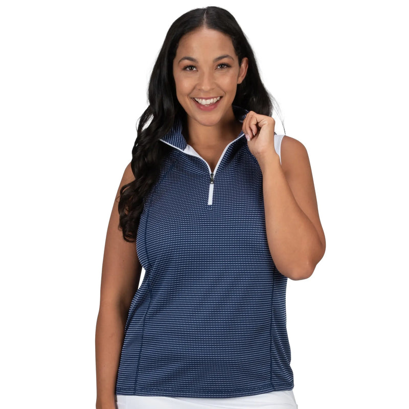 Nancy Lopez Golf: Women's Sleeveless Polo Plus- Zone