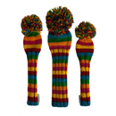 Sunfish: Knit Wool Headcover (Driver, Fairway, Hybrid, or Set) - Candy Stripe