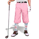 Golf Knickers: Mens 'Par 3' Microfiber Golf Knickers - Pink