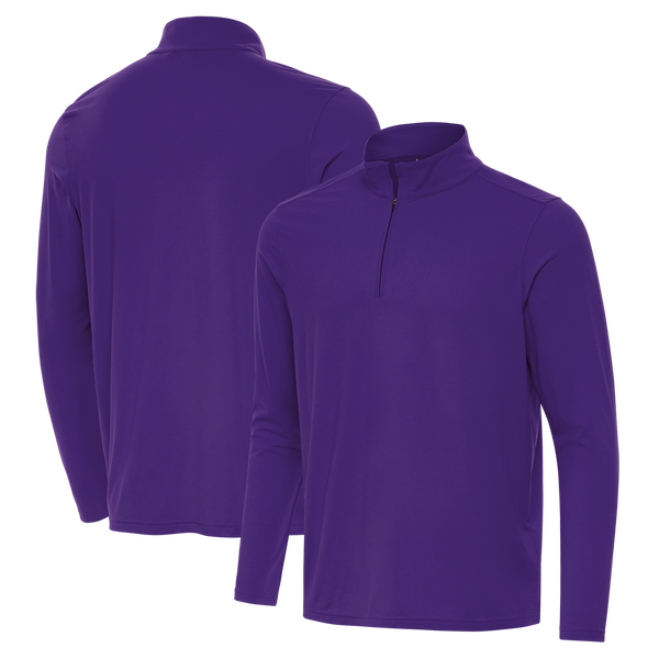 Antigua: Men's Essentials Intent 1/4 Zip Pullover -Dark Purple 105640