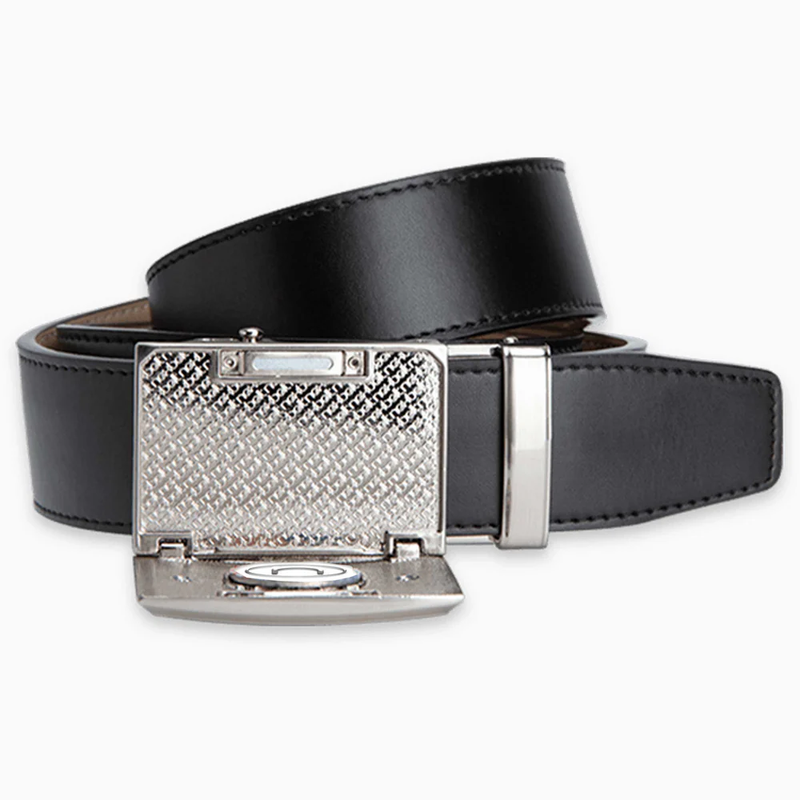 Nexbelt: Men's Heritage Ratchet Golf Belt - USA Flag Black 1.38" [35mm]