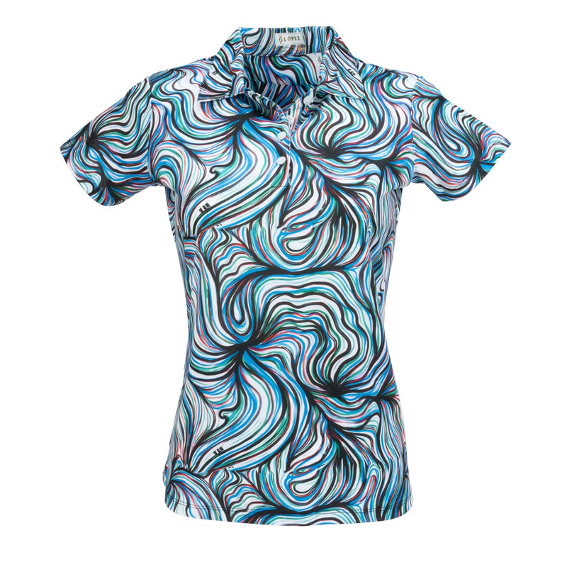 Nancy Lopez Golf: Women's Legacy Short Sleeve Plus Polo - Flow