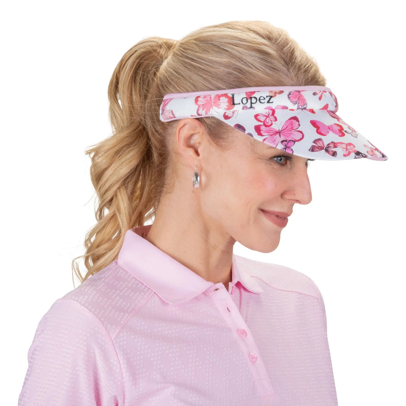 Nancy Lopez Golf: Women's Clip Visor - Butterfly